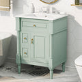 Roomfitters 24 Bathroom Vanity With Sink Solid Wood Frame Flip Drawer 2 Drawers Door Rack