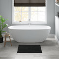 Roomfitters 24X36 Cotton Tufted 3000 Gsm Reversible Bath Rug Black Heavyweight Luxury Spa Runner Extra Soft Absorbent Mat Set