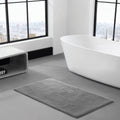 Roomfitters 24X40 Bath Rug Grey Spa Quality Heavy Weight Bathroom Carpet Soft High Pile Absorbent Quick Dry Non Skid Rug