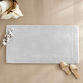 Roomfitters 24X44 Cotton Tufted 3000 Gsm Reversible Bath Rug Light Grey Heavyweight Luxury Spa Runner Extra Soft Absorbent Mat