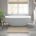 Roomfitters 24X44 Cotton Tufted 3000 Gsm Reversible Bath Rug Natural Heavyweight Luxury Spa Runner Extra Soft Absorbent Mat