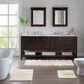 Roomfitters 24X58 High Low Stripe Tufted Bath Rug Wheat Beige Shabby Chic Bathroom Carpet Soft Polyester Non Skid Rug Set