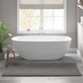 Roomfitters 24X60 Cotton Tufted 3000 Gsm Reversible Bath Rug Charcoal Grey Heavyweight Luxury Spa Runner Extra Soft Bath Mat