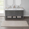 Roomfitters 24X72 Bath Rug Ivory Spa Quality Heavy Weight Bathroom Carpet Soft High Pile Absorbent Quick Dry Non Skid Rug