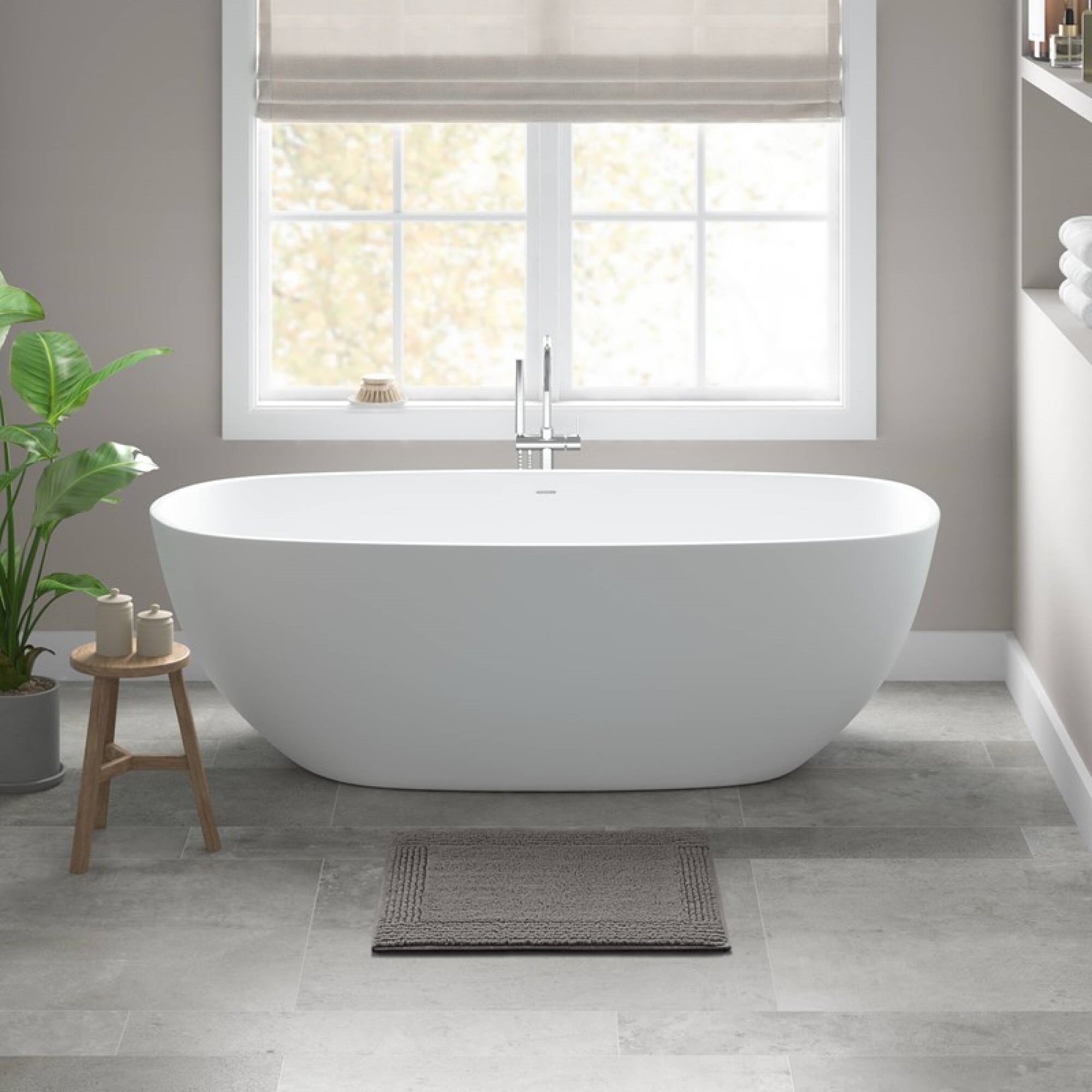 Roomfitters 24X72 Cotton Tufted 3000 Gsm Reversible Bath Rug Charcoal Grey Heavyweight Luxury Spa Runner Extra Soft Bath Mat