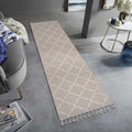 Roomfitters 2X8 Machine Washable Boho Vintage Area Rug Non Slip Pet Friendly Indoor Living Room Decor Carpet Ivory