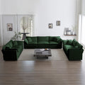 Roomfitters 3 Piece Oversized Modular Sofa Set One 3 Seater Two 2 Seater Deep Seat Chenille Couches