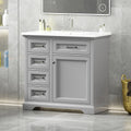 Roomfitters 36 Bathroom Vanity With Ceramic Sink 2 Tip Out Drawers And Smart Storage Organizer
