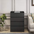 Roomfitters 4 Drawer Chest Of Drawers Without Handle Modern Minimalist Storage Cabinet Bedroom Organizing Unit