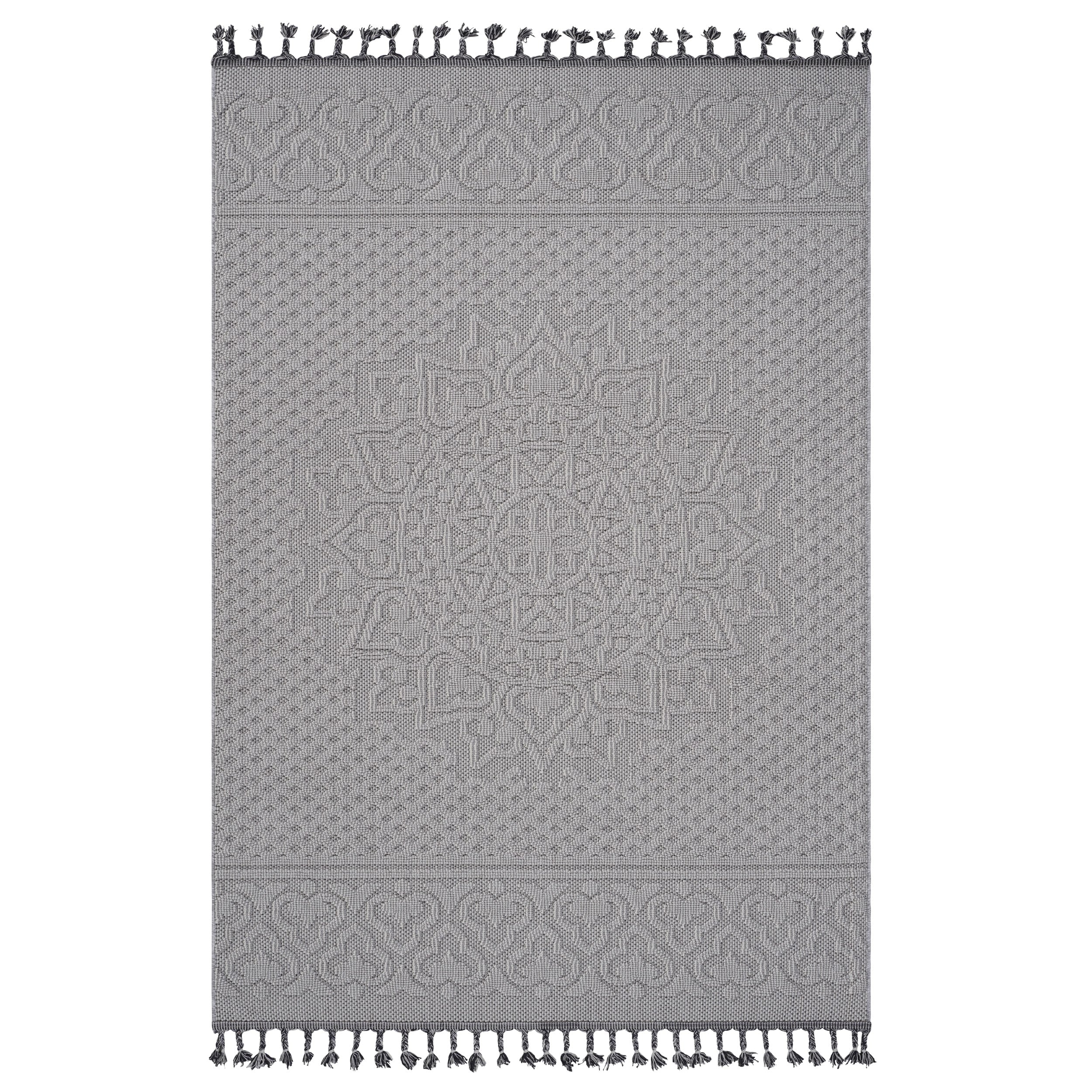 Roomfitters 4X6 Machine Washable Boho Vintage Area Rug Non Slip Pet Friendly Indoor Living Room Decor Carpet White 4 X 6