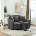 Roomfitters 56.3 Accent Cuddle Chaise Lounge With Pillows Oversized Chair A Half Wide Loveseat Sofa For Living Room