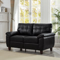 Roomfitters 59 Modern 2 Seater Loveseat Sofa Comfortable Upholstered Small Couch With Padded Armrests For Living Room