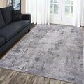 Roomfitters 5X7 Machine Washable Boho Vintage Area Rug Non Slip Pet Friendly Indoor Living Room Decor Carpet Light Grey