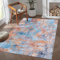 Roomfitters 5X8 Machine Washable Boho Vintage Area Rug Non Slip Pet Friendly Indoor Living Room Decor Carpet Multi 5 X 8