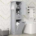 Roomfitters 67 Tall Modern Storage Cabinet With Tilt Out Compartment And Side Hooks