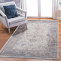 Roomfitters 6X9 Machine Washable Boho Vintage Area Rug Non Slip Pet Friendly Indoor Living Room Decor Carpet Brown Beige