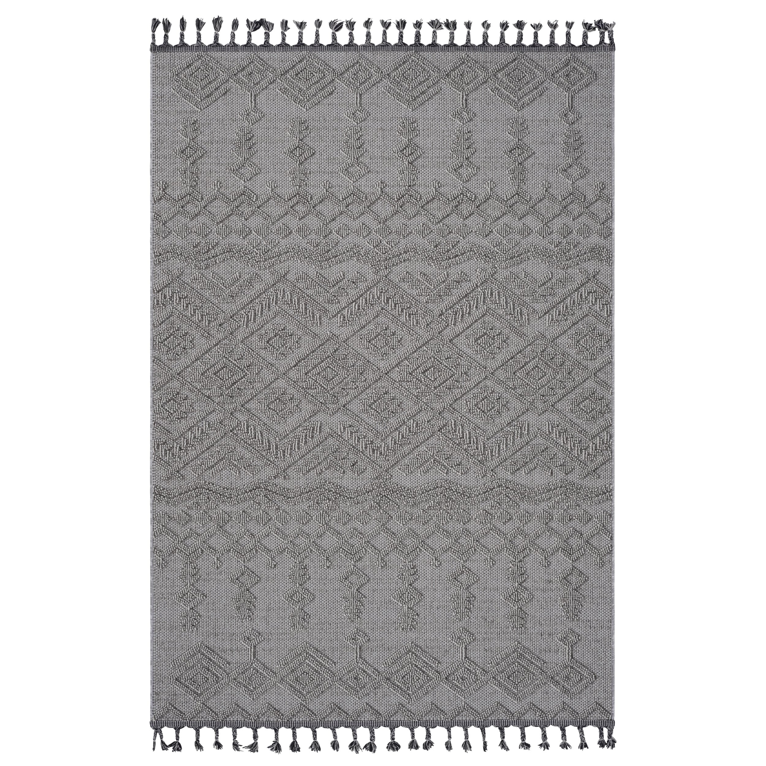 Roomfitters 6X9 Machine Washable Boho Vintage Area Rug Non Slip Pet Friendly Indoor Living Room Decor Carpet White 6 X 9