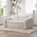 Roomfitters 71 Loveseat Sofa Bed Convertible Sleeper Couch Upholstered Minimalist Floor Futon Daybed