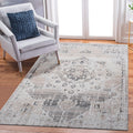 Roomfitters 8X10 Machine Washable Boho Vintage Area Rug Non Slip Pet Friendly Indoor Living Room Decor Carpet Cream 8 X 9