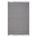 Roomfitters 8X10 Machine Washable Boho Vintage Area Rug Non Slip Pet Friendly Indoor Living Room Decor Carpet Grey White