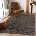 Roomfitters 9X12 Machine Washable Boho Vintage Area Rug Non Slip Pet Friendly Indoor Living Room Decor Carpet Brown