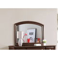 Roomfitters Ashford Cappuccino Modern Dresser Mirror Arched Wood Frame High Clarity 47 Inch Wide Vanity Mirror
