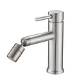 Roomfitters Brushed Nickel Single Handle Bathroom Faucet 2 Mode 360 Swivel Aerator Modern Lavatory Vanity Sink Faucet