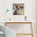 Roomfitters Chihuahua Canvas Wall Art Funny Beach Dog Picture Print For Kids Room Nursery Living Room And Bedroom 16X16