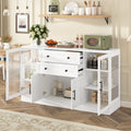 Roomfitters Contemporary Melamine Mdf Buffet Sideboard Storage Cabinet Acrylic Doors Dining Room Kitchen Console