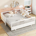 Roomfitters Convertible Floor Bed Expandable Solid Wood Platform Frame
