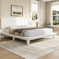 Roomfitters Full Queen King Size Wood Platform Bed With Headboard And Slat Support