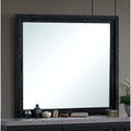 Roomfitters Grande Black Wood Grain Dresser Mirror Luxury Modern Architectural Mirror Contemporary High Clarity Vanity Mirror