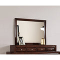 Roomfitters Lavita Cappuccino Transitional Dresser Mirror Large Scale Wood Veneer High Clarity 45 Inch Wide Vanity