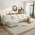 Roomfitters Large U Shaped Modular Sectional Sofa With 2 Ottomans Chenille Fabric L Shaped Corner Couch For Living Room