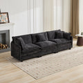 Roomfitters Large Upholstered 3 Seater Sofa With Plush Cushions And Pillows Modern Cloud Couch For Living Room