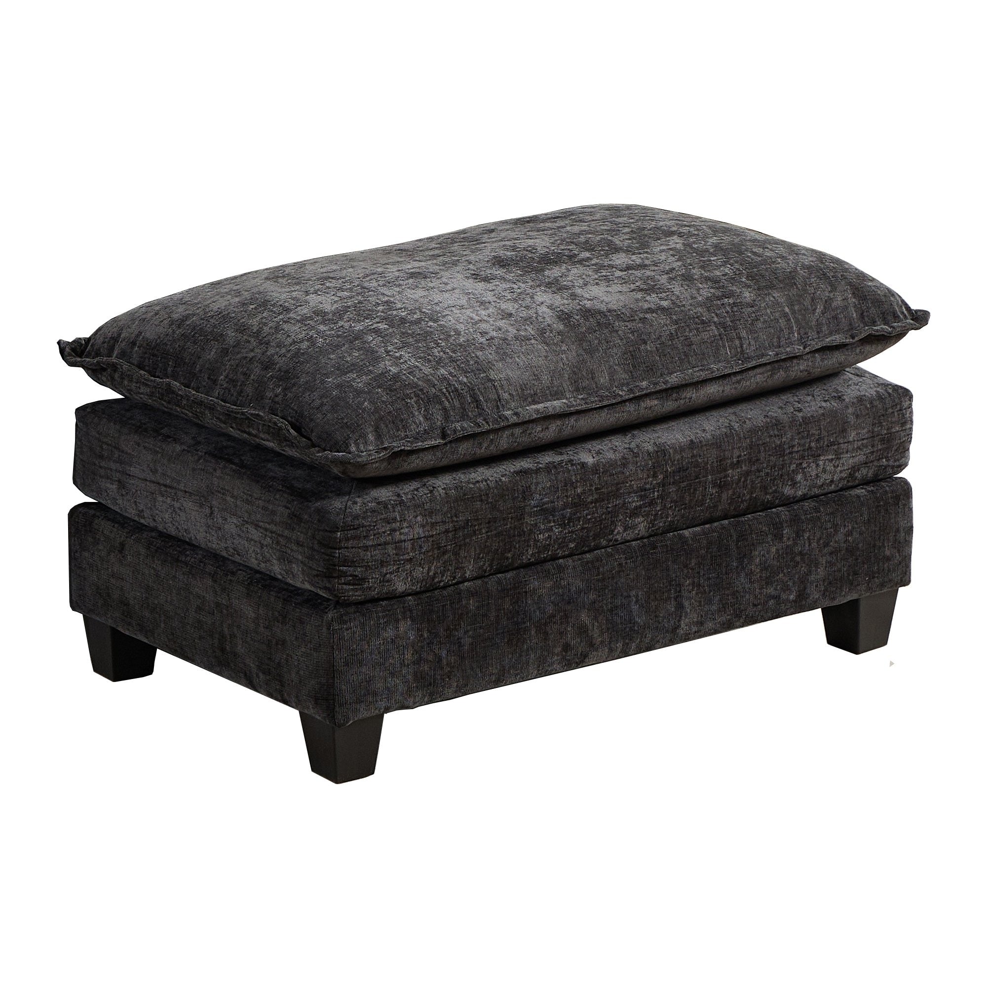 Roomfitters Large Upholstered Ottoman Footrest Rectangular Padded Coffee Table Stool For Living Room And Bedroom