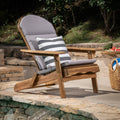 Roomfitters Malibu Adirondack Chair Cushion With Ties Water Resistant Fabric