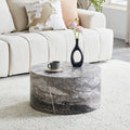 Roomfitters Marble Round Mdf Coffee Table Luxury Minimalist Circular Side Table Marble Texture Living Room Furniture