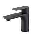 Roomfitters Matte Black Single Handle Bathroom Faucet Lavatory Basin Sink Faucet Deck Mount Vanity Faucet With Supply Lines