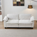 Roomfitters Modern 2 Seater Loveseat Sofa Comfortable Small Space Couch With Padded Cushions For Living Room Office