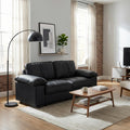 Roomfitters Modern Overstuffed Upholstered Loveseat With Padded Pillow Arms Comfortable 2 Seater Couch For Living Room