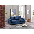 Roomfitters Sandridge Microfiber Transitional Sofa Tufted 3 Seater Couch Modern Padded Seating