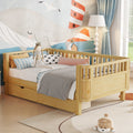 Roomfitters Twin Full Platform Bed Slatted Daybed And Storage Drawers With Wooden Frame For Bedroom Or Guest Room