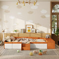 Roomfitters Twin Full Queen King Size Upholstered Daybed With Side Stairs And Gas Lift Storage Ottoman Footboard For Bedroom