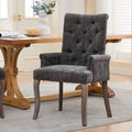 Roomfitters Upholstered Dining Chairs With Barrel Back And Wood Legs Modern Accent Side Chairs For Living Room