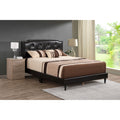 Roomfitters Upholstered Platform Bed Frame With Button Detailed Diamond Pattern Headboard No Box Spring Needed Beige