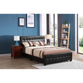 Roomfitters Upholstered Platform Bed Frame With Sparkling Button Detailed Headboard No Box Spring Needed