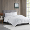 Roomfitters White King Lightweight Down Alternative Blanket Satin Trim All Season Bedding Moisture Management Blanket Set