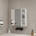 Roomfitters White Mdf Wall Mounted Bathroom Mirror Cabinet High Definition Rectangular Vanity Mirror With Storage Shelves