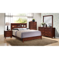 Roomfitters Wood Platform Bed Frame With Bookcase Storage Headboard No Box Spring Needed Slat Support